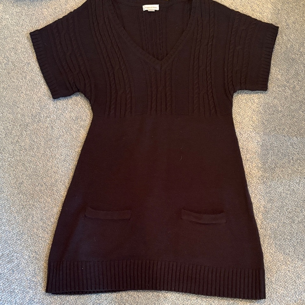 Forever 21 Navy Blue  V-Neck Sweater/Dress